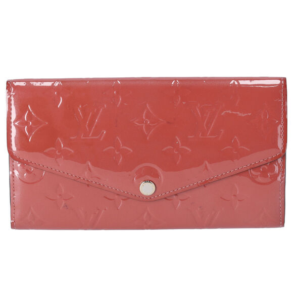Louis Vuitton Sarah Monogram Vernis Long Wallet M90429 Viu Rose - Picture 1 of 7
